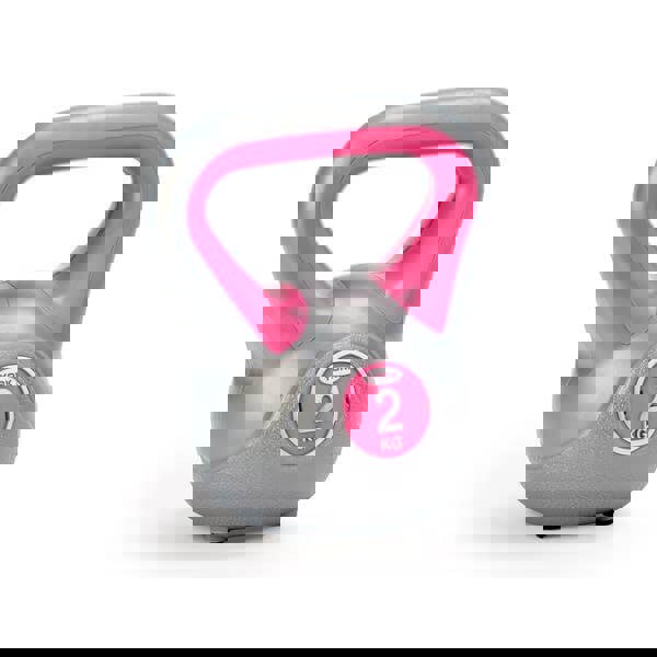 York 2kg Vinyl Kettlebell - Pink