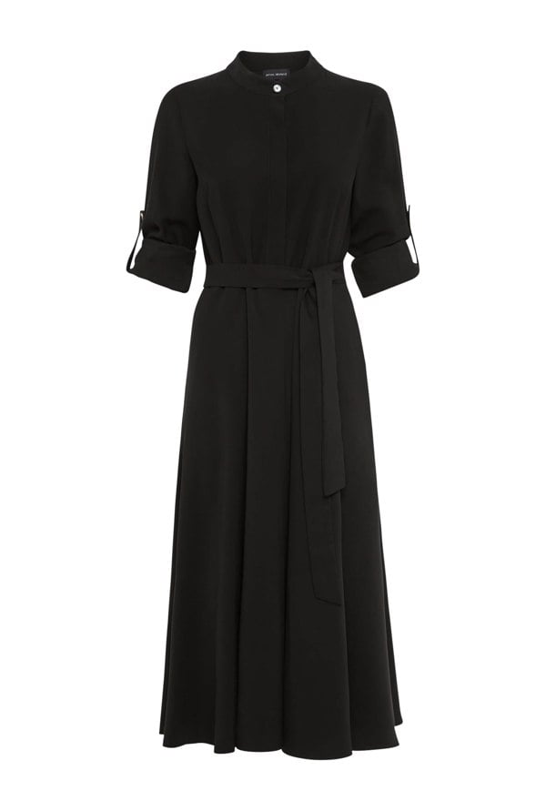 James Lakeland Roll Sleeve Midi Dress Black