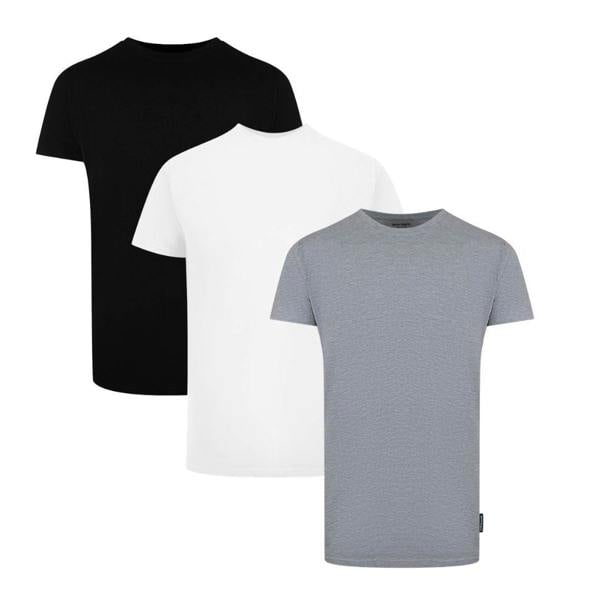 Palm Angels Tri-Pack Flag Logo Multicolour T-Shirts