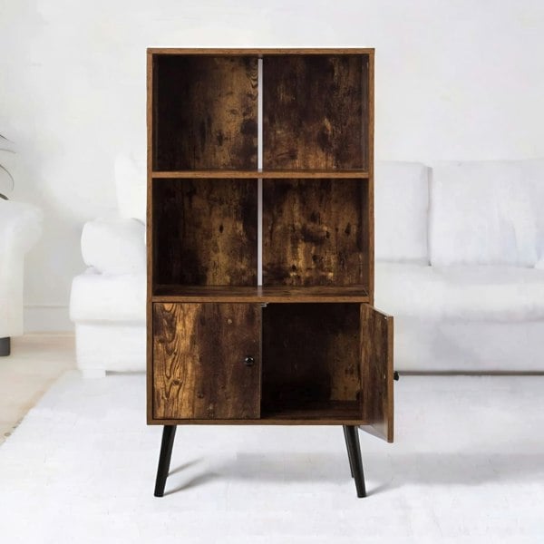 Rafaelo Mobilia 2 Tier Bookcase With Cupboard