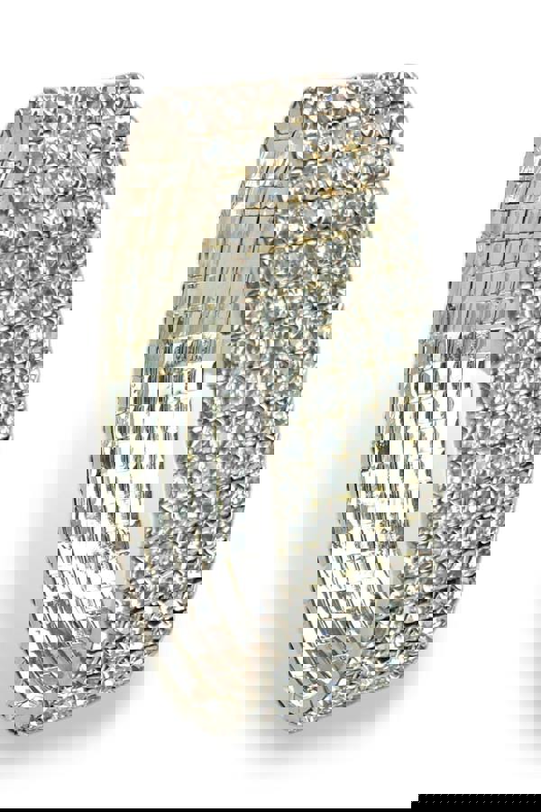 Paulo Due 5 Row Stretchy Diamante Bracelet