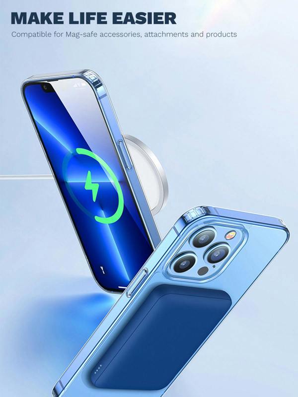 ULTRICS Magnetic Case for iPhone 13 Series, MagSafe Compatible Clear Shockproof Phone Cover
