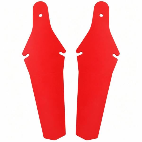ATEK 2 Pack Bicycle Rear Mudguards Universal Saddle Splash Guards Red