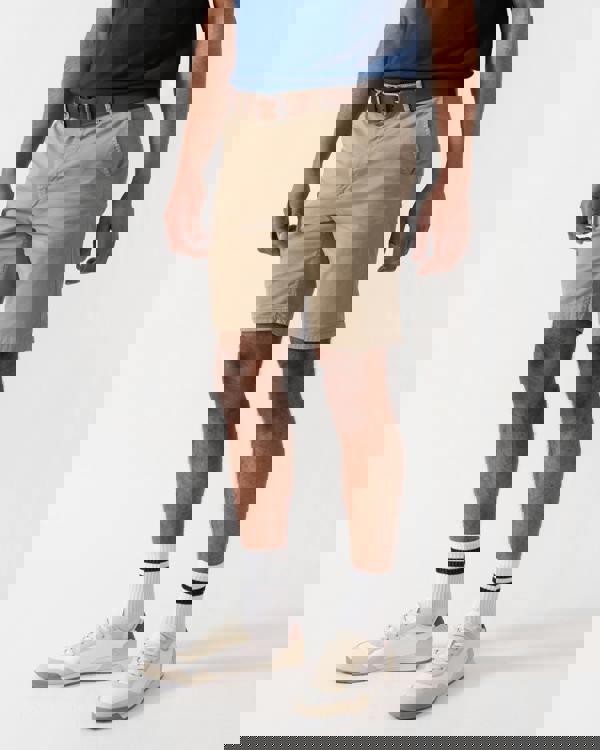 BOSS Orange Mens Slim Fit Chino Shorts in Stretch Cotton Twill - Light/Pastel Brown 239