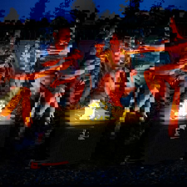 Rattan Gas Fire Pit Table