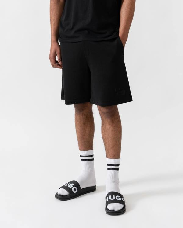 HUGO Darix Mens Jogger Shorts - Black 001