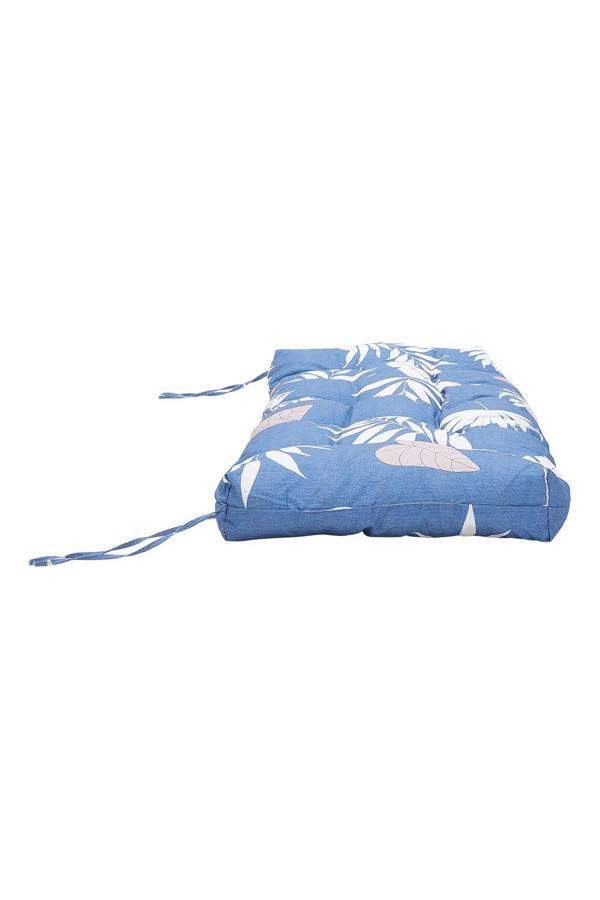 Living and Home 130cm W x 50cm D Waterproof Patio Bench Leaves Print Seat Cushion