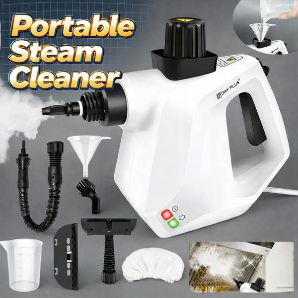 Dragodirect Portable Handheld Steam Cleaner 2.5m Power Cord 7pc Kit