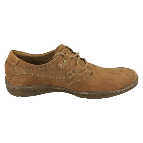Maverick Mens Maverick Flat Lace Up Shoe With Metal Trim Detail