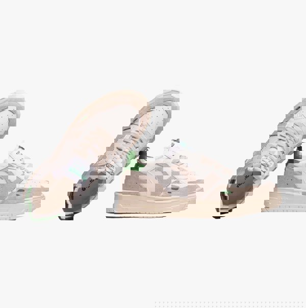 Victoria SEUL RETRO FAUX LEATHER & SPLIT Womens Trainers Verde