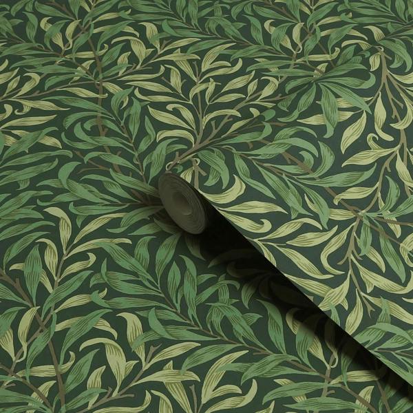 William Morris At Home Willow Bough Wallpaper | Deep Green