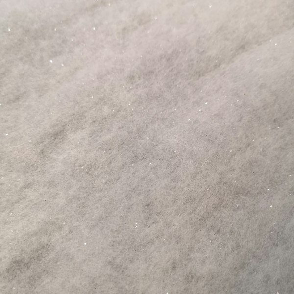 Samuel Alexander 2.4m x 90cm Soft White Glitter Artificial Fake Snow Blanket Christmas Decoration