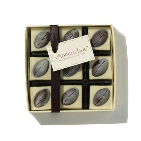 CHOC ON CHOC Chocolate Rugby Balls