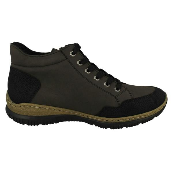 Rieker Ladies Rieker Casual Lace And Zip Fastening Ankle Boots N3244