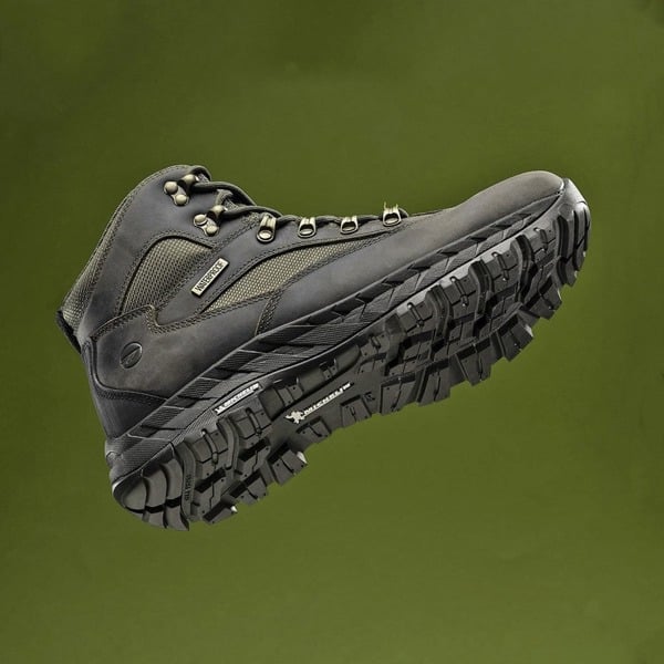 Hi-Tec Mens Euro Trail Walking Boots - Khaki Green