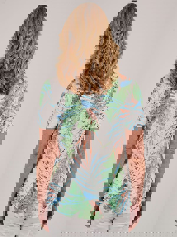 TIGI-Wear Paradise Palm Devore Top