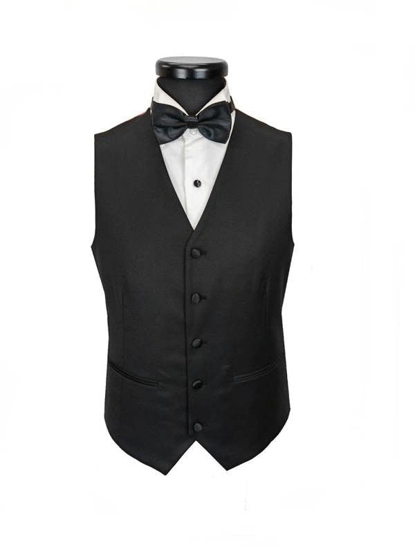 Classic Black 3-Piece Tuxedo – Satin Peak Lapel