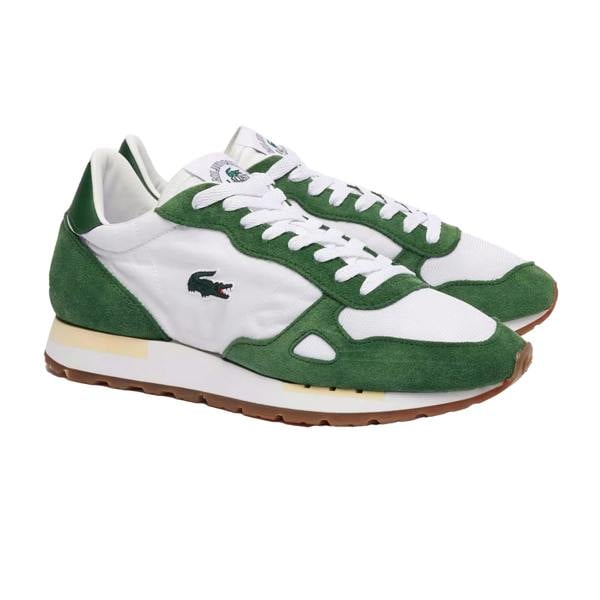 Lacoste Mens Partner Leather 70s Trainers - White - 
