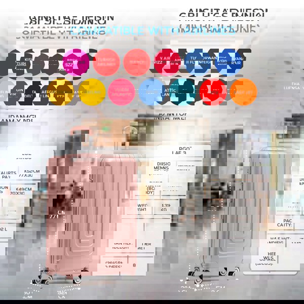 Flight Knight Large 30" Hard Shell Check in Suitcase 8 Spinner Wheels Hold Luggage