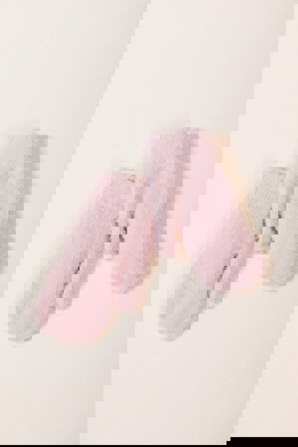 SVNX Soft Knitted Mittens In Pink