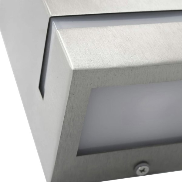 Berkfield Outdoor Wall Lights 2 pcs 35 W Silver Rectangular