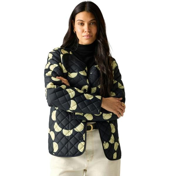 Regatta Womens/Ladies Orla Kiely Daisy Hoop Lightweight Quilted Jacket - Black - 