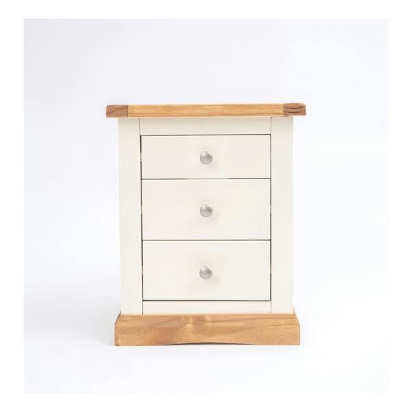 Trevi 3 Drawer Bedside Table