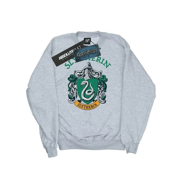 Harry Potter Girls Slytherin Crest Sweatshirt - Sports Grey