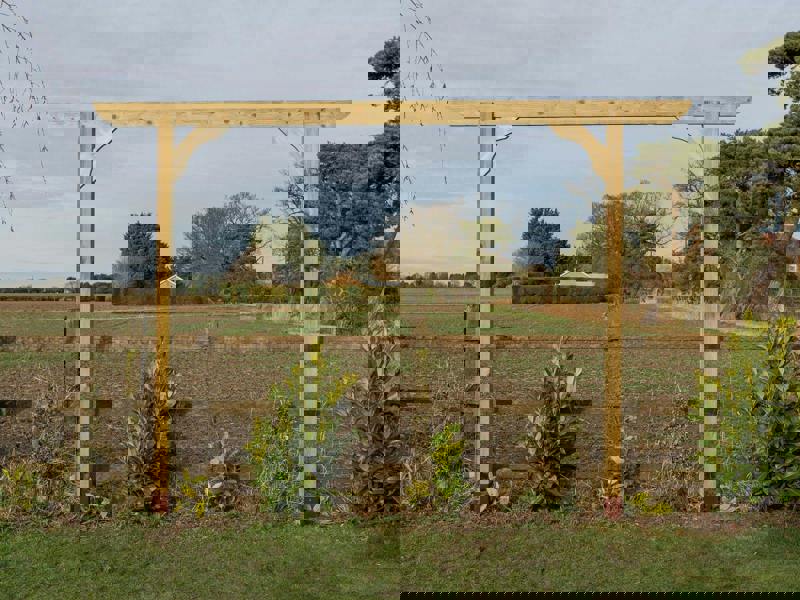 Arbor Garden Solutions Screen Pergola, Plant Climbing Arbour - Corbel Sculpted Brace