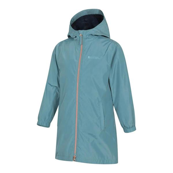 Mountain Warehouse Childrens/Kids Flo Plain Water Resistant Jacket - Teal - 