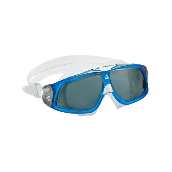 Aqua Sphere Seal 2.0 blue white swim goggles with clear lenses