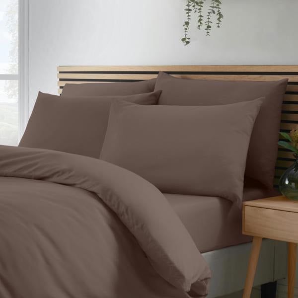 Catherine Lansfield So Soft Non-Iron Duvet Cover Set Chocolate