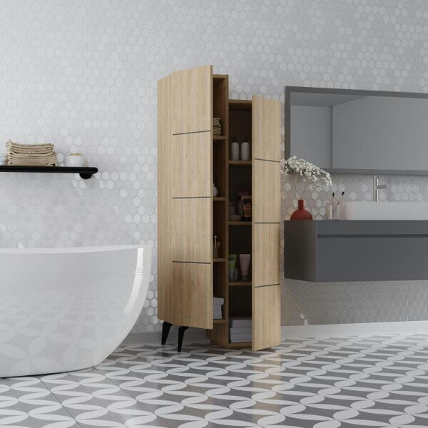 Decortie Stair Modern Storage Cabinet Multipurpose