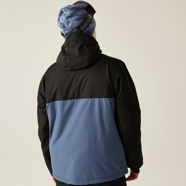 Dare 2B Mens Freeride II Colour Block Overhead Ski Jacket - Blue Indigo