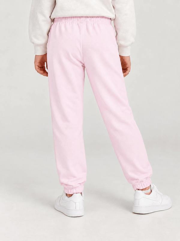 Childsplay Girls Cotton Joggers in Pink