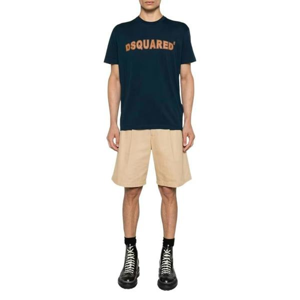 DSquared2 Mens Logo Cool Fit T-Shirt - Blue Navy - 
