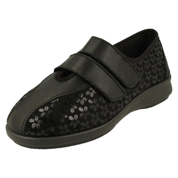 DB Shoes Ladies Easy B Casual Stretch Hook And Loop Shoes Azalea