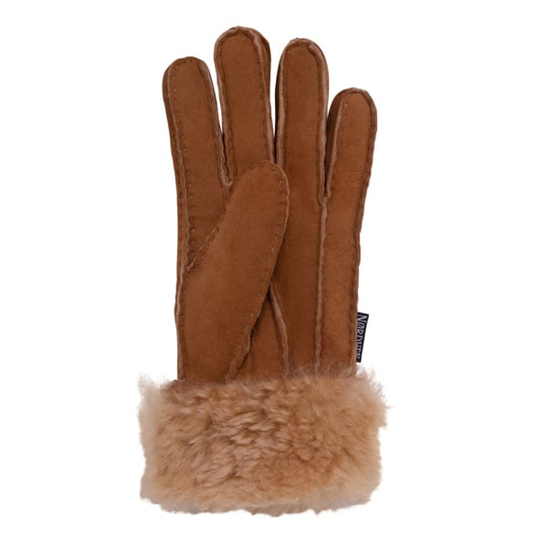 Nordvek Womens Sheepskin Gloves With Fur Cuff