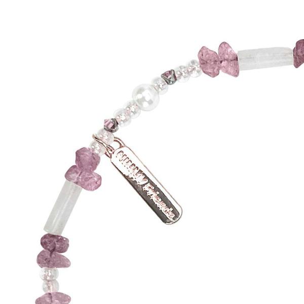 Nimmy Friends Nimmy Big Eye Cute Pet White Cat Mobile Phone Chain Bag Charm Crystal Bracelet Pink - N-CXMC-SL-04