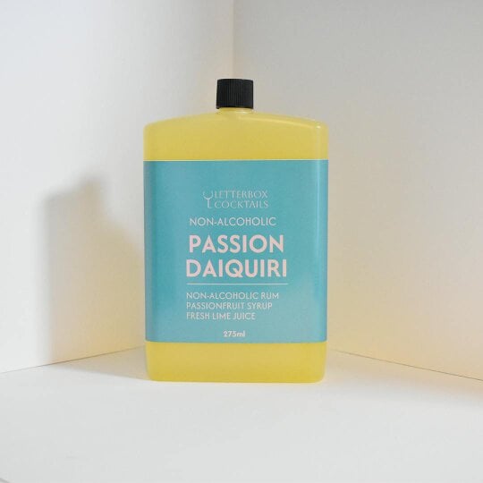 Letterbox Cocktails Build Your Own Mini Mocktail Box | 3 x 100ml Non-Alcoholic Cocktails - Non-alcoholic Passion Daiquiri