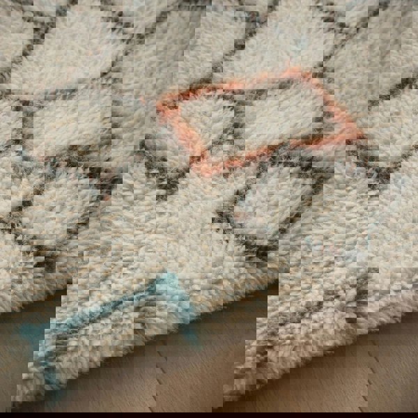 The Rugs Premium Berber Diamond Knotted Wool Rug | Luxury