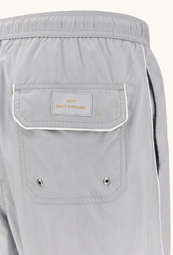 Paul & Shark Portofino Swim Shorts in Microfibre with Logo Embroidery