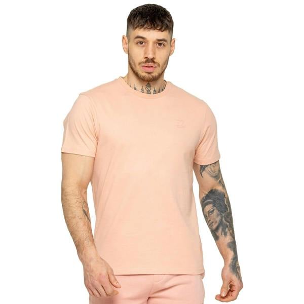 Enzo Mens Crew Neck T-Shirt - Pink