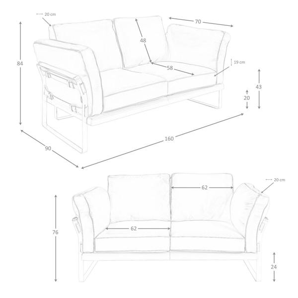 Angel Cerdá Camel leather sofa 6229/6230