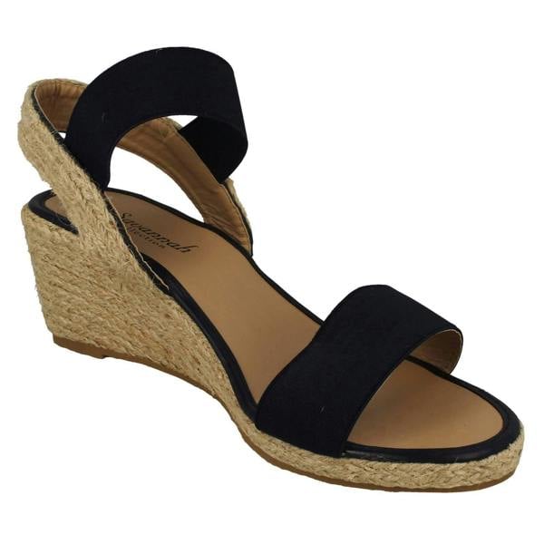 Savannah Womens Savannah Slip On Wedge Heeled Sandal F2297