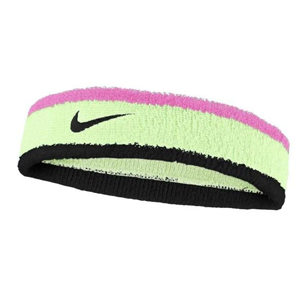Nike Swoosh Colour Block Headband - Volt/Pink/Black - 