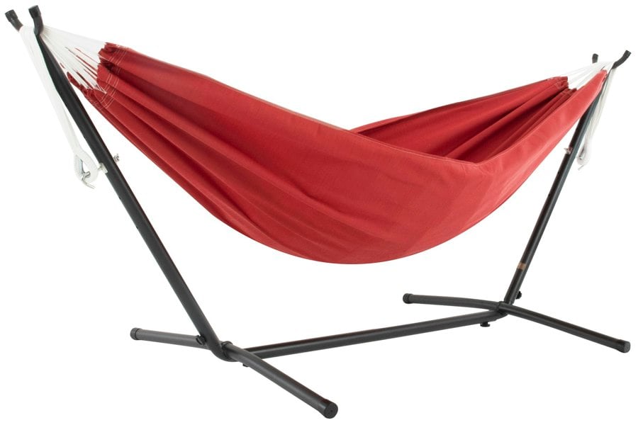 Vivere's Combos - Sunbrella Crimson Hammock with Stand (250cm)