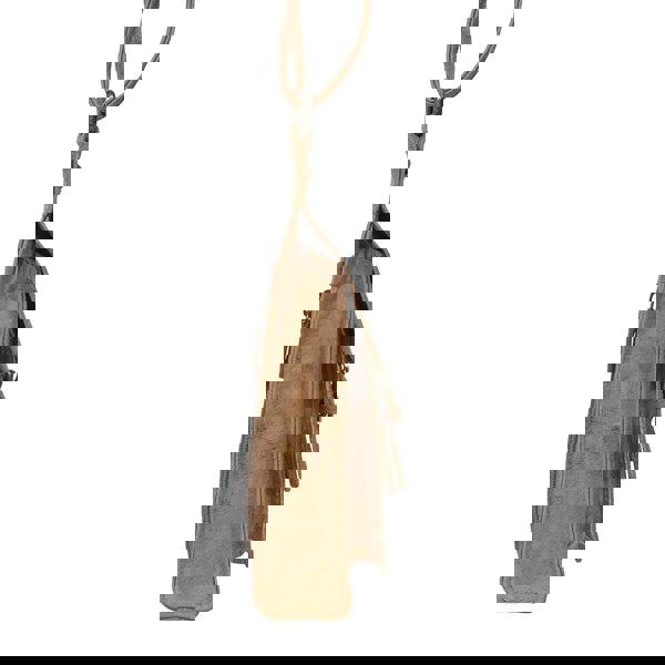 Real Hide Bags 'MYLA' Tan Distressed Real Leather Mobile Phone Crossbody Bag