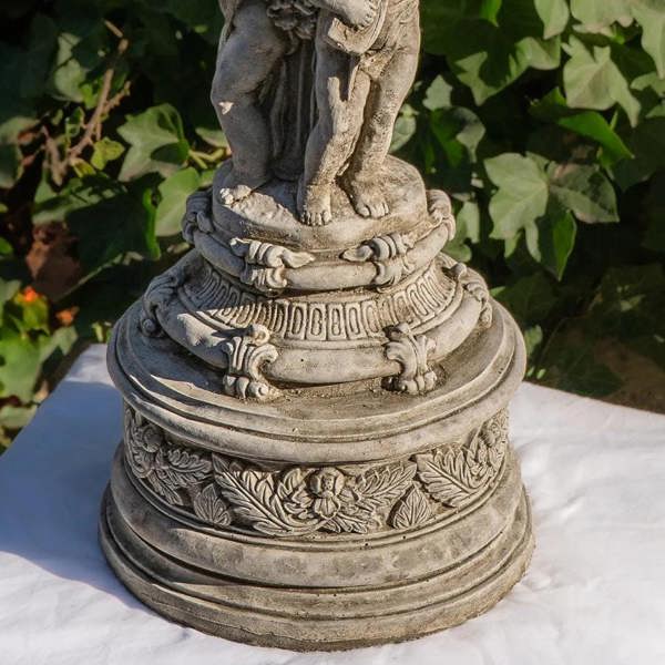 Stone Cast Musical Cherub Fountain Garden Sculpture