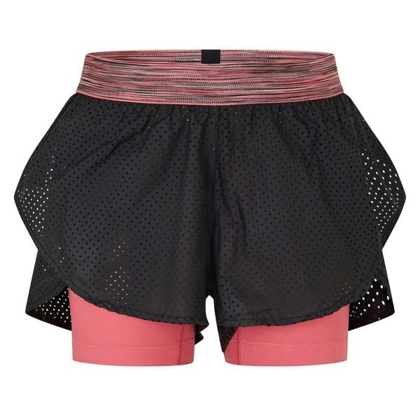 Skins Womens/Ladies Dnamic Performance 2 Layer Running Shorts - Black - 